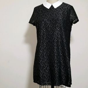 NWOT Maison Jules lace collared dress